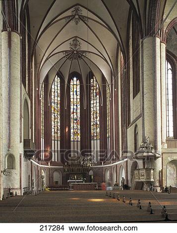 Picture - Interiors of church, Bad Wilsnack, Brandenburg, Germany . Fotosearch