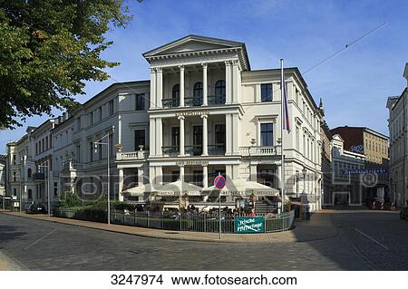 Picture - Kuecken House in the old town of Schwerin, Germany . Fotosearch