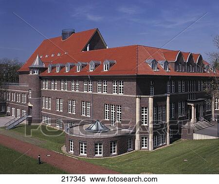 Stock Photography - Lawn in front of building . Fotosearch