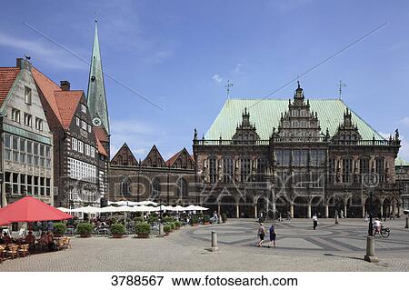 Liebfrauenkirche and town hall, Bremen, Germany, Europe View Large Photo Image Stock Photo - Liebfrauenkirche and town hall, Bremen, Germany, Europe . Fotosearch