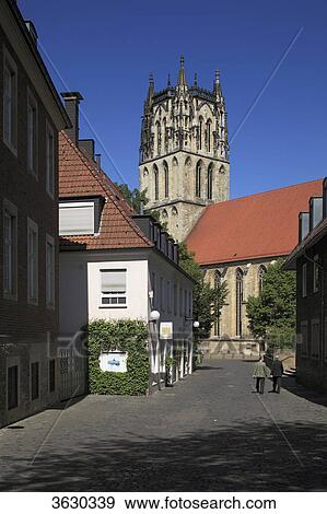 Stock Photo - Liebfrauenkirche, Muenster, Germany . Fotosearch