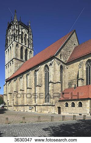 Liebfrauenkirche, Muenster, Germany View Large Photo Image Stock Photo - Liebfrauenkirche, Muenster, Germany . Fotosearch