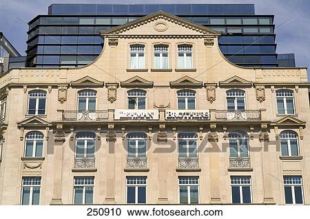 Low angle view of bank building, Lehman Bros Investment Bank Frankfurt, Frankfurt, Hesse, Germany View Large Photo Image Stock Image - Low angle view of bank building, Lehman Bros Investment Bank Frankfurt, Frankfurt, Hesse, Germany . Fotosearch