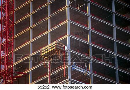 Stock Image - Low angle view of building under construction . Fotosearch