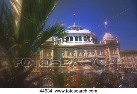 Picture - Low angle view of casino, Kurhaus Casino, Scheveningen, Den Haag, The Hague, Netherlands . Fotosearch