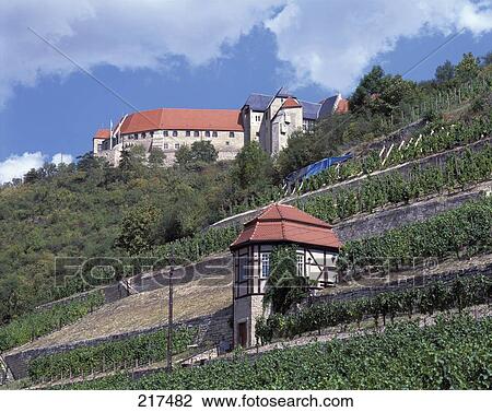 Low angle view of castle, Neuenburg Castle, Freyburg, Saxony-Anhalt, Germany View Large Photo Image Stock Image - Low angle view of castle, Neuenburg Castle, Freyburg, Saxony-Anhalt, Germany . Fotosearch