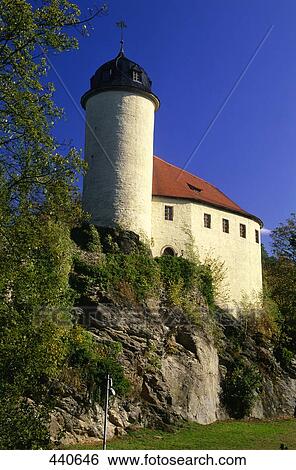Low angle view of castle on hill, Rabenstein Castle, Chemnitz, Saxony, Germany View Large Photo Image Stock Photograph - Low angle view of castle on hill, Rabenstein Castle, Chemnitz, Saxony, Germany . Fotosearch
