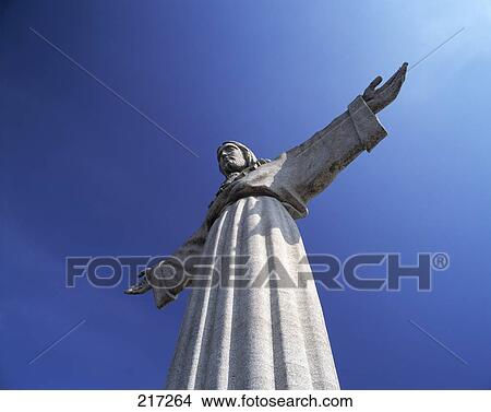 Low angle view of Jesus statue View Large Photo Image Picture - Low angle view of Jesus statue . Fotosearch