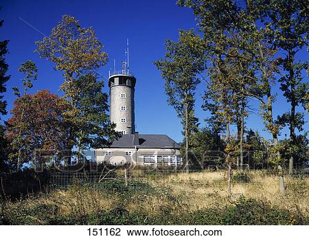 Low angle view of observation tower, D. High burst. Nature park, North Rhine Westphalia, Germany View Large Photo Image Stock Image - Low angle view of observation tower, D. High burst. Nature park, North Rhine Westphalia, Germany . Fotosearch