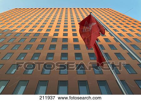 Low angle view of office building, Ig Metall, Frankfurt, Hesse, Germany View Large Photo Image Stock Photo - Low angle view of office building, Ig Metall, Frankfurt, Hesse, Germany . Fotosearch