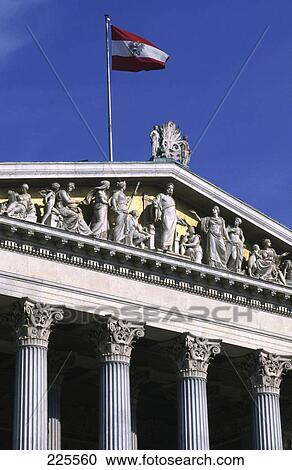 Low angle view of statues on wall of government building View Large Photo Image Stock Image - Low angle view of statues on wall of government building . Fotosearch