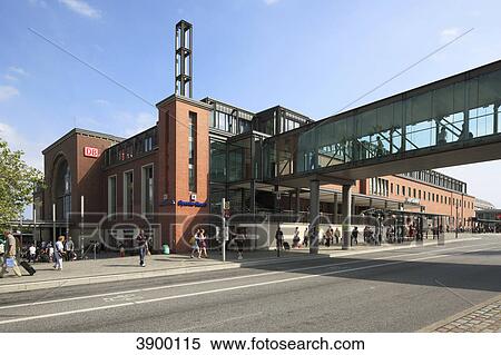 Main station, Kiel, Schleswig-Holstein, Germany, Europe View Large Photo Image Stock Photography - Main station, Kiel, Schleswig-Holstein, Germany, Europe . Fotosearch