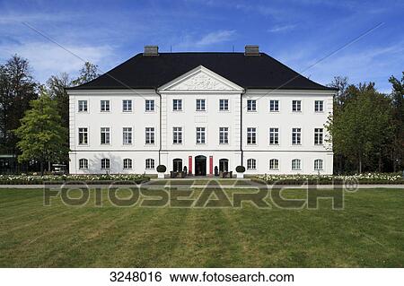 Stock Photograph - Manor house Gross Schwansee, Kalkhorst, Germany . Fotosearch
