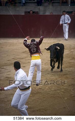 Matador bullfighting in arena, Souprosse, France View Large Photo Image Picture - Matador bullfighting in arena, Souprosse, France . Fotosearch