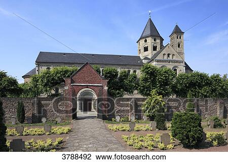 Stock Image - Monastery Knechtsteden, Delhoven, Dormagen, North Rhine-Westphalia, Germany, Europe . Fotosearch