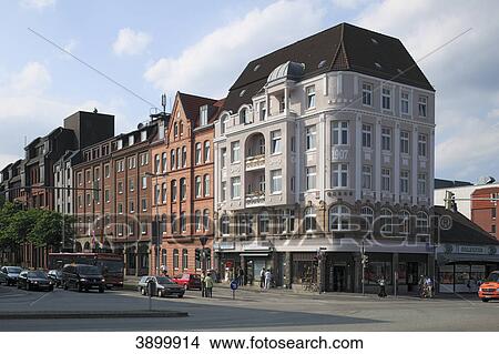 Multi-family house, Ring Street, Kiel, Schleswig-Holstein, Germany, Europe View Large Photo Image Picture - Multi-family house, Ring Street, Kiel, Schleswig-Holstein, Germany, Europe . Fotosearch