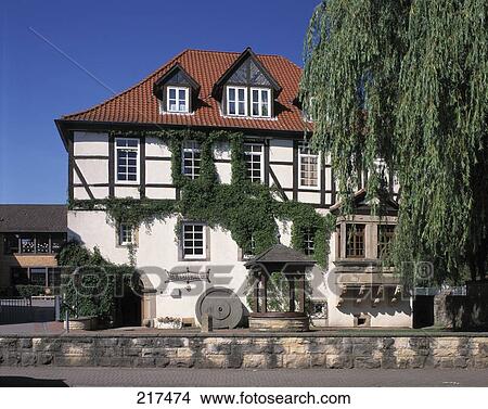 Picture - Museum in city, Bad Munder Am Deister, Hamelin-Pyrmont, Lower Saxony, Germany . Fotosearch