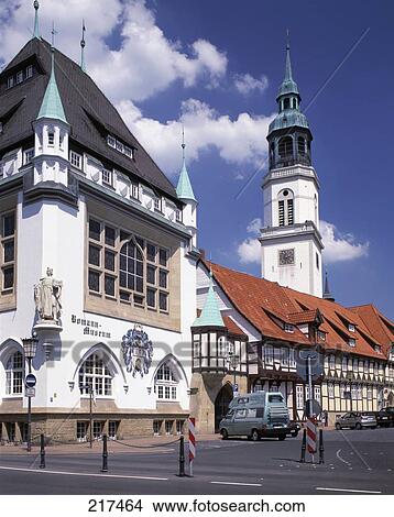 Museum near church, Bomann Museum, Celle, Lower Saxony, Germany View Large Photo Image Picture - Museum near church, Bomann Museum, Celle, Lower Saxony, Germany . Fotosearch