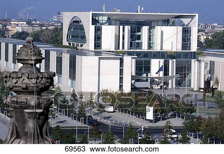 Stock Image - Office of the federal chancellor, Chancellery, Berlin, Germany . Fotosearch