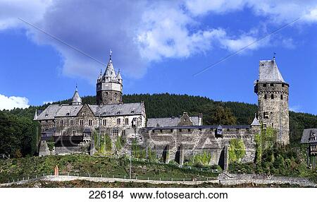 Old castle on hill, Castle Altena, Altena, Germany View Large Photo Image Picture - Old castle on hill, Castle Altena, Altena, Germany . Fotosearch