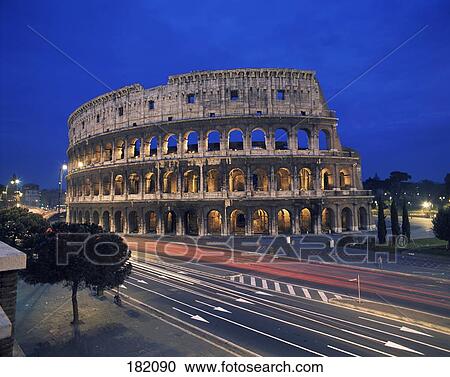 Old ruins of amphitheater on roadside, Rome, Italy View Large Photo Image Stock Image - Old ruins of amphitheater on roadside, Rome, Italy . Fotosearch