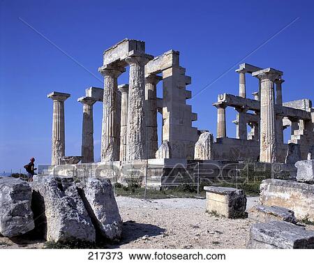 Old ruins of temple, Temple Of Aphaia, Athens, Greece View Large Photo Image Stock Image - Old ruins of temple, Temple Of Aphaia, Athens, Greece . Fotosearch