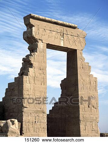 Old ruins of temple, Temple Of Hathor, Dendera, Egypt View Large Photo Image Stock Image - Old ruins of temple, Temple Of Hathor, Dendera, Egypt . Fotosearch