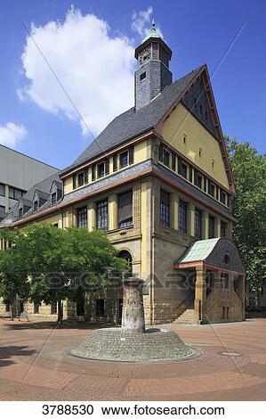 Old town hall, Johann Schmitz Square, Frechen, North Rhine-Westphalia, Germany, Europe View Large Photo Image Stock Image - Old town hall, Johann Schmitz Square, Frechen, North Rhine-Westphalia, Germany, Europe . Fotosearch