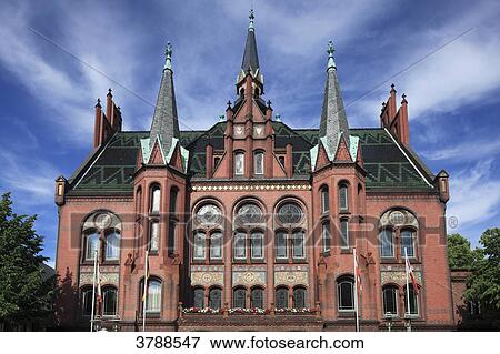 Old town hall, Neumuenster, Schleswig-Holstein, Germany, Europe View Large Photo Image Stock Photo - Old town hall, Neumuenster, Schleswig-Holstein, Germany, Europe . Fotosearch