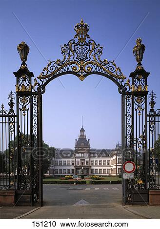 Open gate leading to castle, Philippsruhe Castle, Hesse, Hanau, Germany View Large Photo Image Stock Image - Open gate leading to castle, Philippsruhe Castle, Hesse, Hanau, Germany . Fotosearch