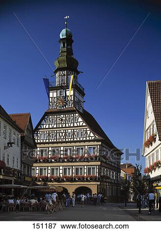 Outdoor cafe in market, Kirchheim, Heidelberg, Baden-Wurttemberg, Germany View Large Photo Image Stock Photo - Outdoor cafe in market, Kirchheim, Heidelberg, Baden-Wurttemberg, Germany . Fotosearch