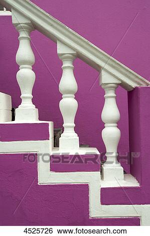 Pastel colored steps and railing in Bo-Kaap, Cape Town, South Africa View Large Photo Image Stock Photograph - Pastel colored steps and railing in Bo-Kaap, Cape Town, South Africa . Fotosearch