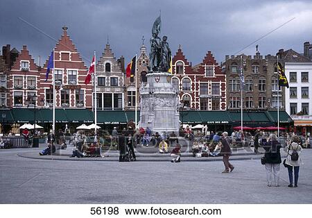 Stock Photo - People at public square . Fotosearch