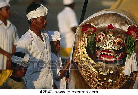 People looking at barong dancer dancing in ceremony, Goa Gaja, Bali, Indonesia View Large Photo Image Stock Image - People looking at barong dancer dancing in ceremony, Goa Gaja, Bali, Indonesia . Fotosearch