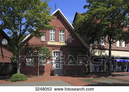 Stock Image - Residential house in Loeningen, Germany . Fotosearch