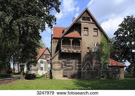 Stock Photo - Residential house, villa development, Duisburg, Germany . Fotosearch