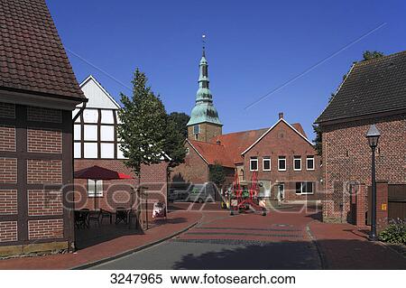 Road and houses in Gehrde, Germany View Large Photo Image Stock Photography - Road and houses in Gehrde, Germany . Fotosearch