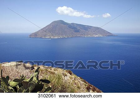 Stock Image - Salina, Aeolian Islands, Sicily, Italy . Fotosearch