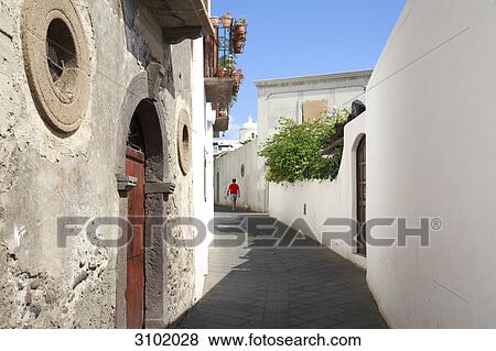 Stock Photo - San Vincenzo, Stromboli, Sicily, Italy . Fotosearch