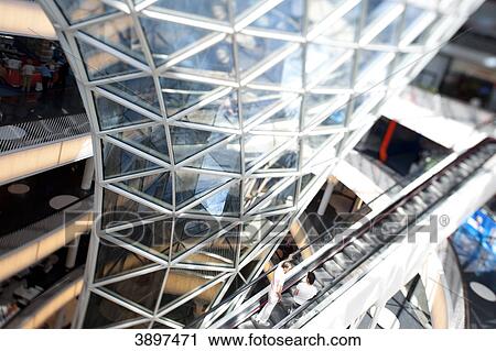 Stock Image - Shopping mall MyZeil, Frankfurt am Main, Germany . Fotosearch