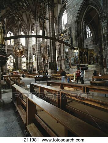 Stock Image - St. Lorenz church, Nuremberg, Germany . Fotosearch