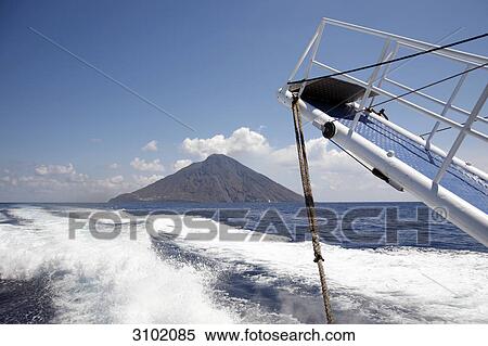 Stromboli and Thyrrhenian Sea, Sicily, Italy View Large Photo Image Stock Photography - Stromboli and Thyrrhenian Sea, Sicily, Italy . Fotosearch