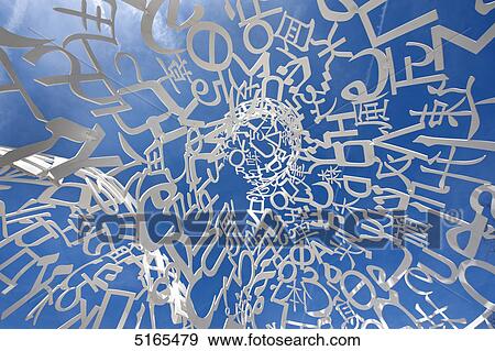 Sulpture "Body of Knowledge" of spanish artist Jaume Plensa, Goethe University, Frankfurt Main, Germany View Large Photo Image Stock Photo - Sulpture "Body of Knowledge" of spanish artist Jaume Plensa, Goethe University, Frankfurt Main, Germany . Fotosearch