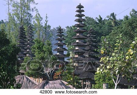 Temple surrounded by trees, Pura Taman Ayun, Mengwi, Bali, Indonesia View Large Photo Image Stock Image - Temple surrounded by trees, Pura Taman Ayun, Mengwi, Bali, Indonesia . Fotosearch