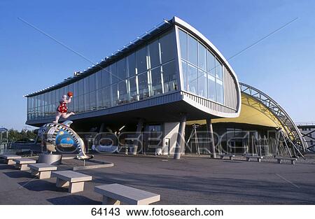 Stock Image - Theater in city, Steinwerder, Hamburg, Germany . Fotosearch