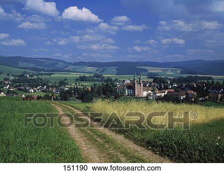 Tire tracks on field leading to village, Black Forest, Baden-Wurttemberg, Germany View Large Photo Image Stock Image - Tire tracks on field leading to village, Black Forest, Baden-Wurttemberg, Germany . Fotosearch