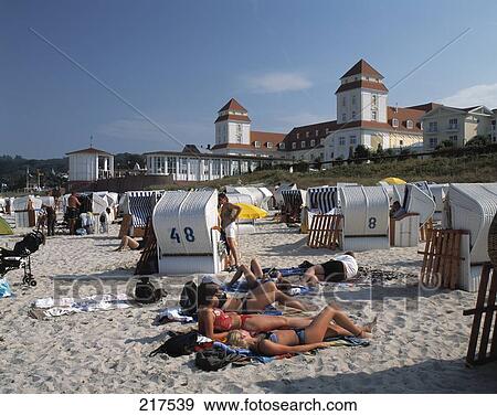 Tourist resort at seaside, D-Binz, Ruegen, Mecklenburg-Vorpommern, Germany View Large Photo Image Stock Photo - Tourist resort at seaside, D-Binz, Ruegen, Mecklenburg-Vorpommern, Germany . Fotosearch