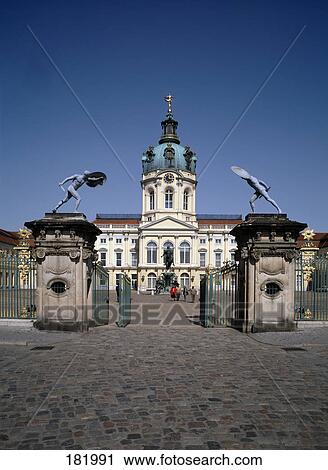 Stock Image - Tourists at castle, Castle Charlottenburg, Berlin, Germany . Fotosearch