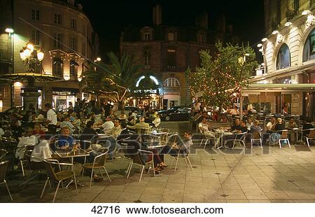 Tourists at outdoor cafe, Bordeaux, France View Large Photo Image Stock Photograph - Tourists at outdoor cafe, Bordeaux, France . Fotosearch