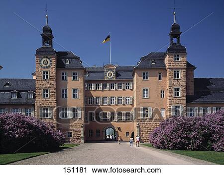Tourists in front of castle, Schwetzingen, Germany View Large Photo Image Stock Image - Tourists in front of castle, Schwetzingen, Germany . Fotosearch